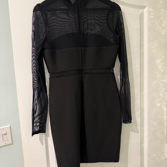NWT Likely Black Mesh Dress, Sz 8 - Picture 2 of 8